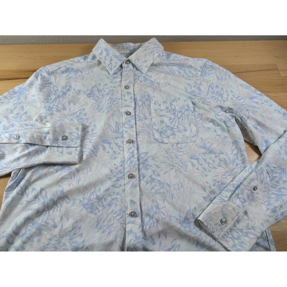 Tommy Bahama San Lucio Stretch Island Zone Shirt Men's Large Floral Supima